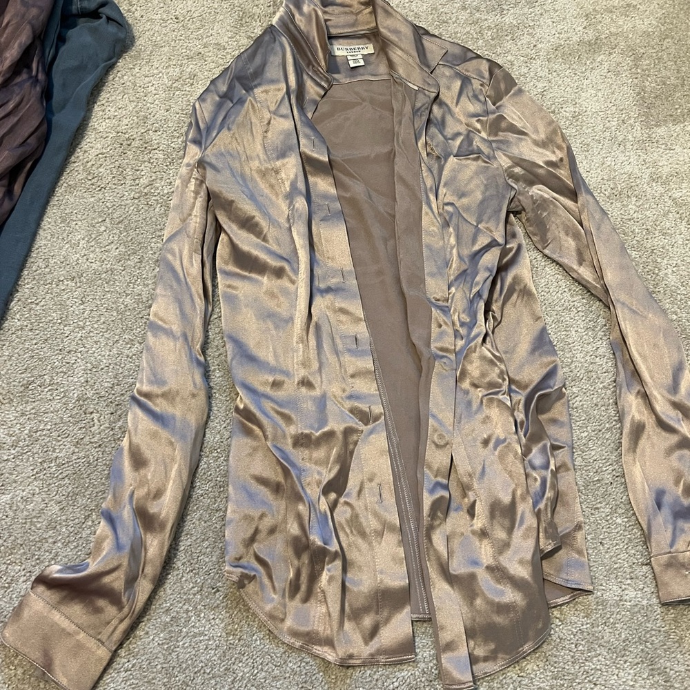 Burberry blouse.